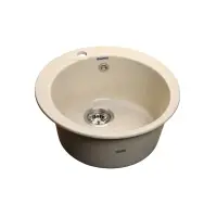 Мойка композитная GRANFEST Rondo d480 Бежевый круглая