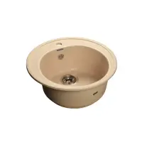 Мойка композитная GRANFEST Rondo d510 Песочный круглая