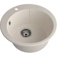 Мойка композитная GRANFEST URBAN 649 D-490мм, белый