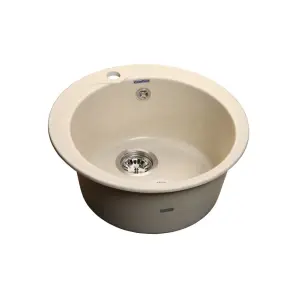 Мойка композитная GRANFEST Rondo d480 Бежевый круглая
