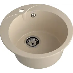 Мойка композитная GRANFEST Rondo d480 Кашемир круглая