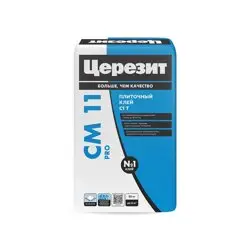 Клей плиточный CERESIT CM 11 Pro водо-морозостойкий 25 кг
