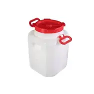 Бочка 50 л белая пластик дачная (квадратная)