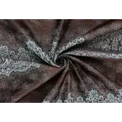 Портьера "Амелия" шоколад-мята 180*260см