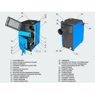 Котел отопительный ZOTA "ТОПОЛЬ-М 42", 42 кВт